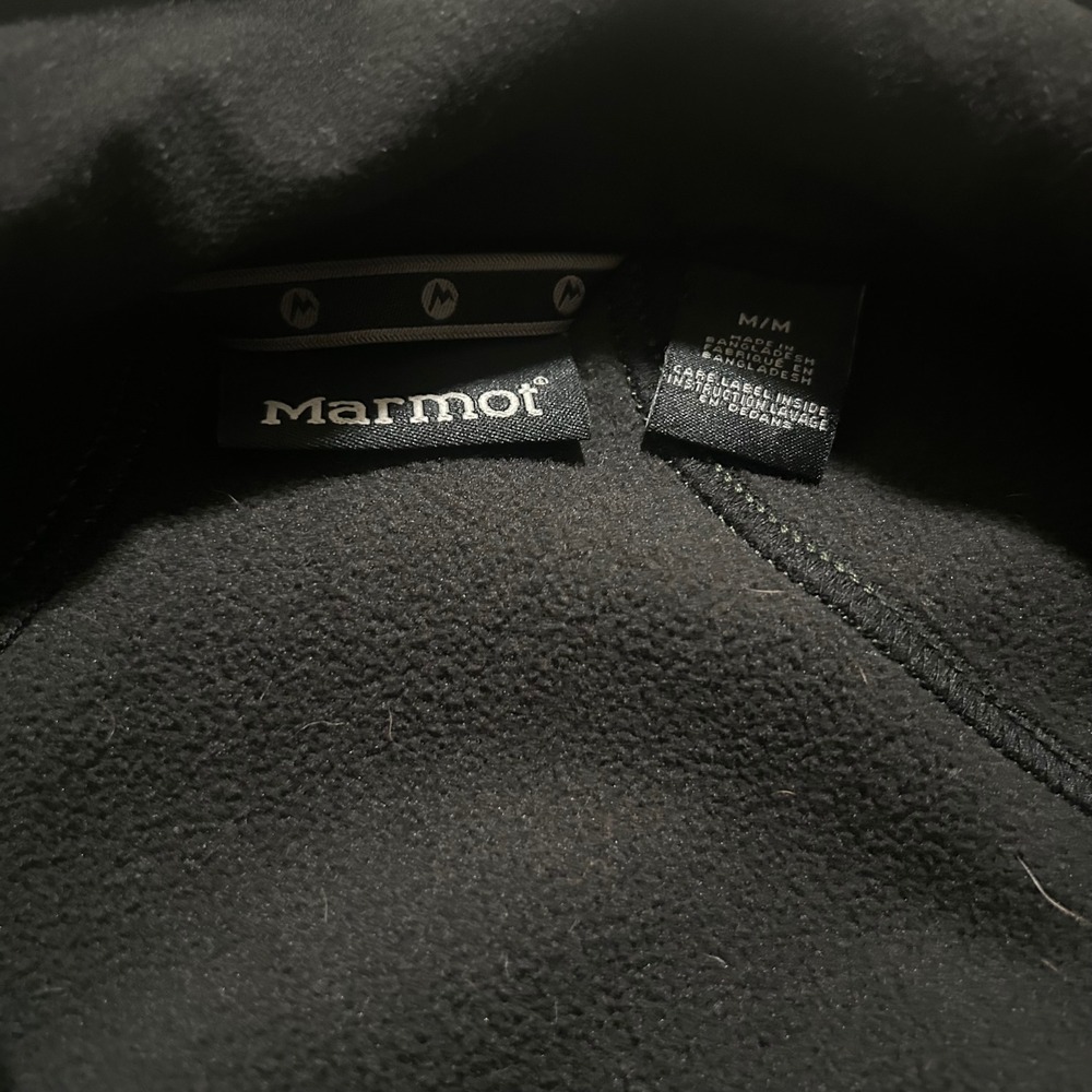 Marmot Mens Green Softshell Fleece Lined Full Zip Jacket Y80190 Size Medium - Picture 7 of 8